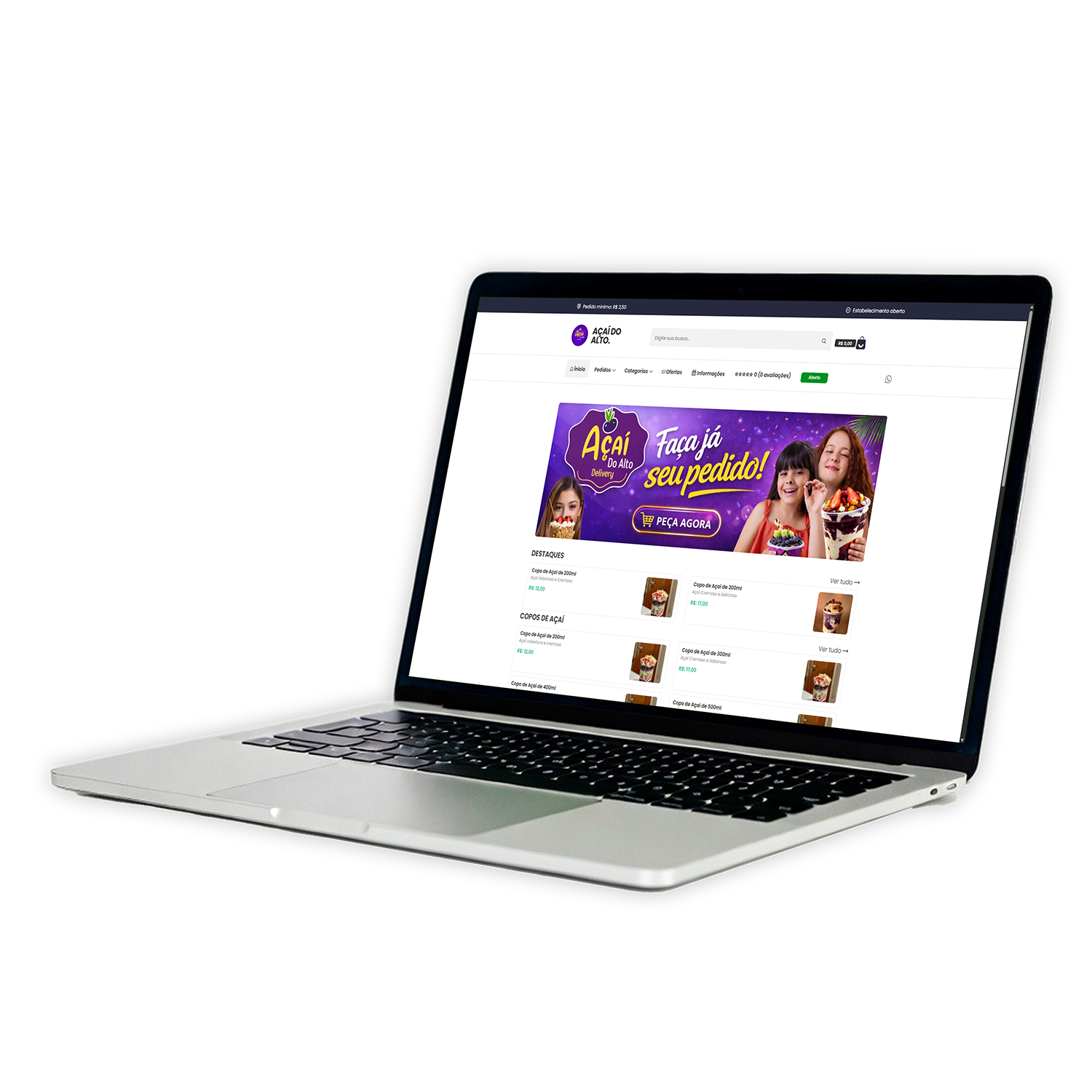 Demonstração desktop - Notebook